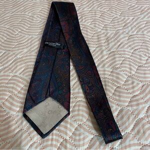 Dior Men's Paisley Silk Tie - Multicolor vintage christian dior monsieur tie